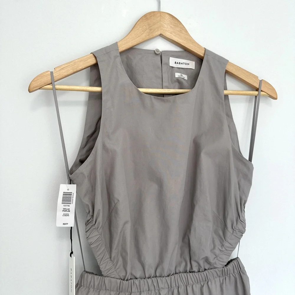 Aritzia Wilfred Cella Poplin Dress in Ashen - Picture 4 of 10